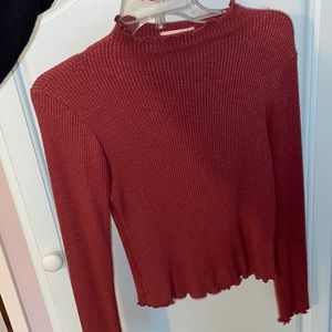 American Threads faux turtleneck long sleeve